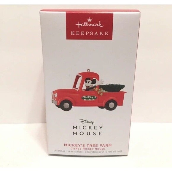 2023 Hallmark Disney Mickey Mouse Mickey's Tree Farm Truck Ornament - Picture 1 of 4